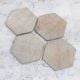 Vintage Finish Hexagon Wooden Tea Coasters - Pack of 4